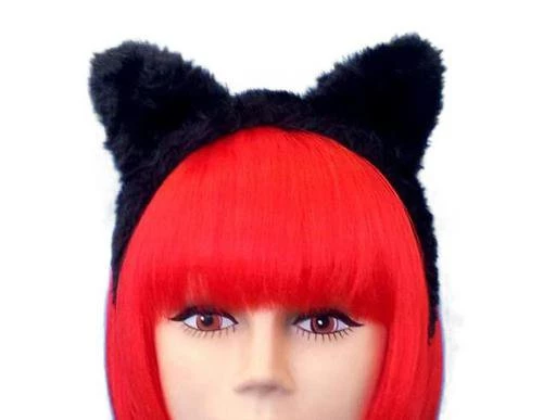 Carnival Products Womens Cat Ears Headband Black Halloween Costume Accessory 3 Carnival Products Womens Cat Ears Headband Black Halloween Costume Accessory