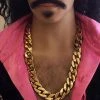 Carnival Products Disco Chunky Gold 70's Costume Chain Necklace 2 Carnival Products Disco Chunky Gold 70's Costume Chain Necklace