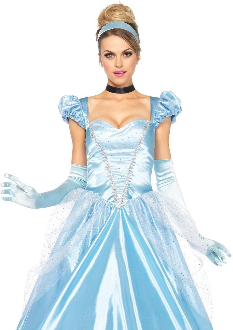 Leg Avenue Womens Cinderella Classic Fairy-tale Princess Ball Gown Costume 5 Leg Avenue Womens Cinderella Classic Fairy-tale Princess Ball Gown Costume