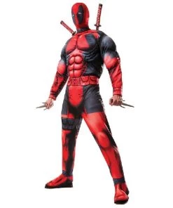 Rubie's Deadpool Adult Deluxe Muscle Chest Costume For Sale Mens