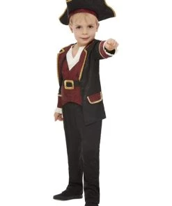 Smiffy's Deluxe Swashbuckler Pirate Costume For Toddlers And Boys Kids