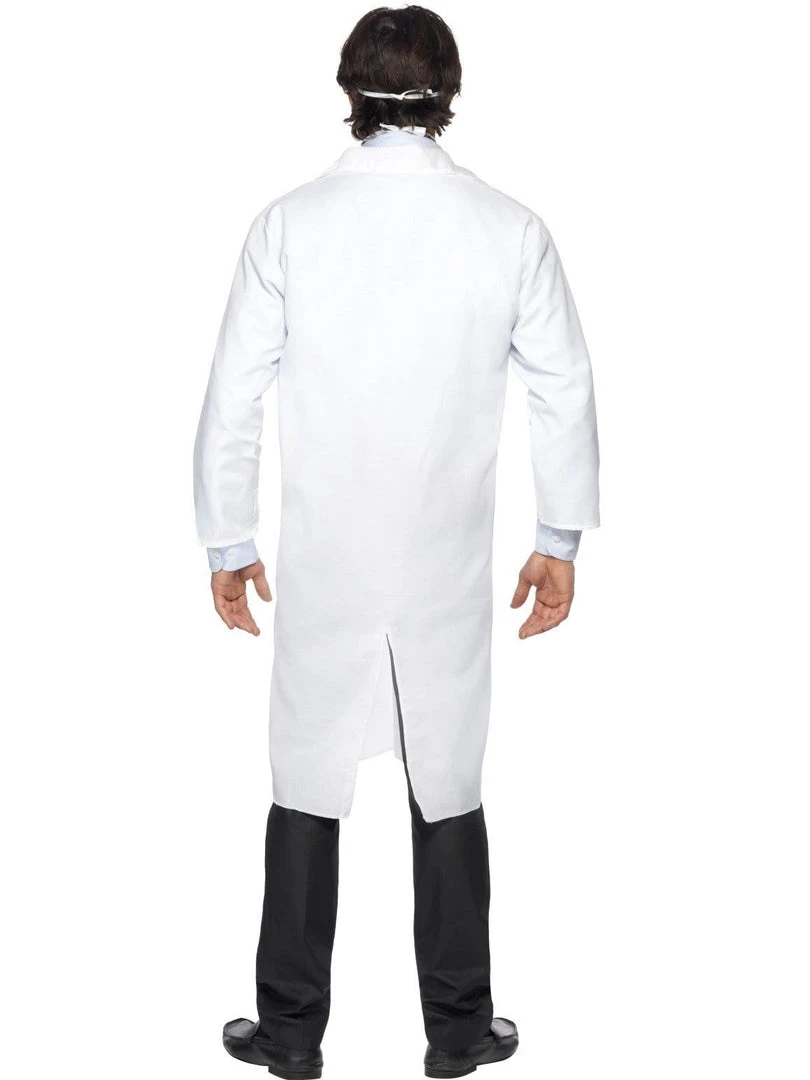 Smiffy's Doctor Scientist White Lab Coat And Mask Fancy Dress Adult Costume