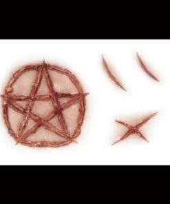 Tinsley Transfers Buy Costumes Engraved Horror Halloween Scars Makeup Realistic Fake 3D FX Transfers