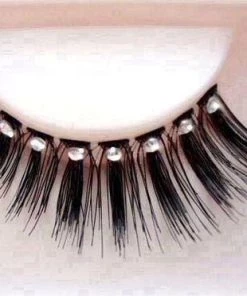 Carnival Products Womens Eyelashes Crystals Black Glamour