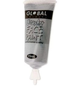 Global Colours Silver Metallic Body And Face Paint 7 Global Colours Silver Metallic Body And Face Paint