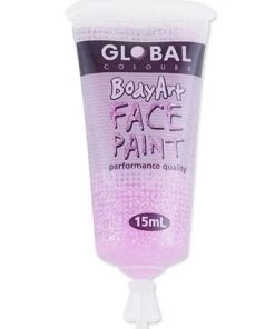Global Colours Pink Glitter Body And Face Paint