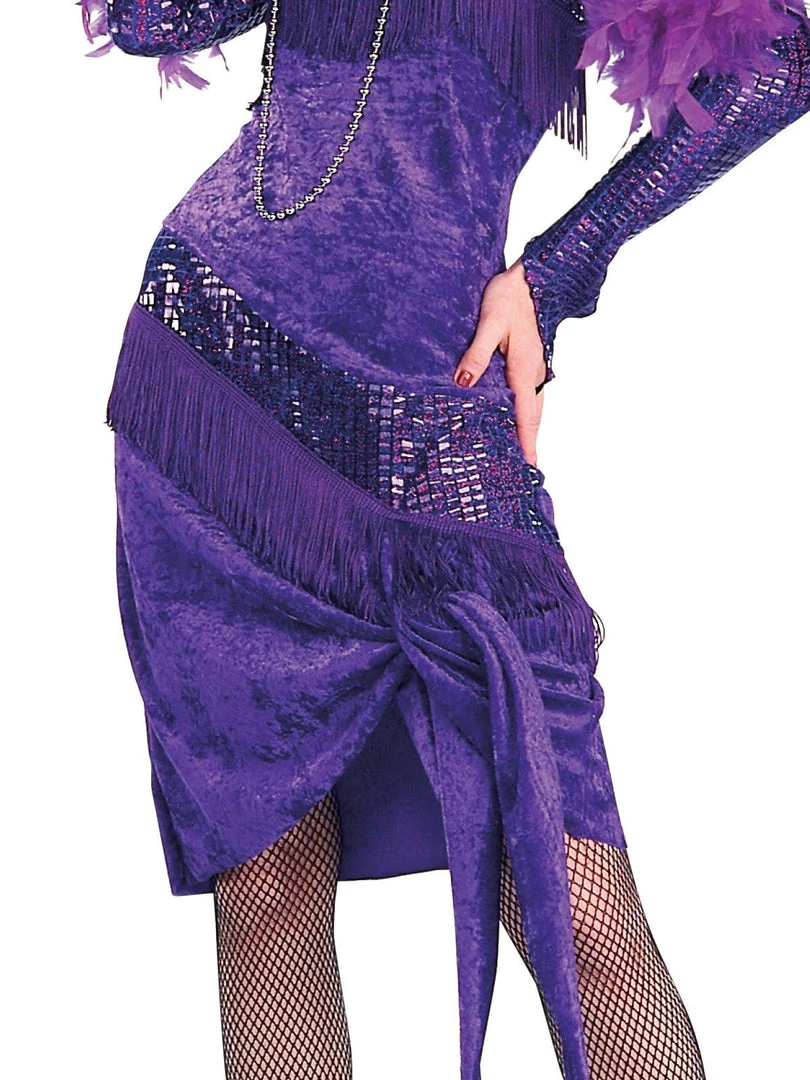 Rubies Flapper Fabulous Purple Women Costume Womens 5 Rubies Flapper Fabulous Purple Women Costume Womens