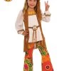 Rubie's Flower Power 60s Hippie Costume For Girls Kids
