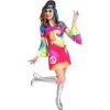 Amscan Free Spirit Women's 60s Costume Womens 1 Amscan Free Spirit Women's 60s Costume Womens