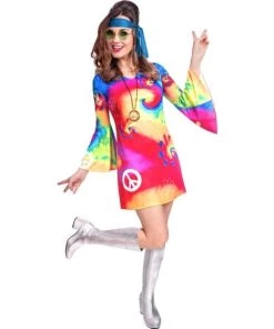 Amscan Free Spirit Women's 60s Costume Womens