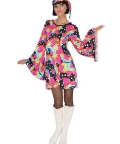 Rubies Womens Go Go Girl Dress 60's Costume