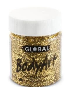 Global Colours Gold Glitter Body And Face Paint Buy Costumes