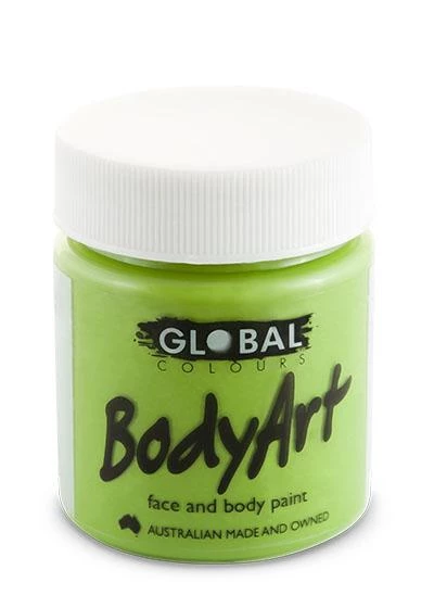 Global Colours Light Green Body And Face Paint 4 Global Colours Light Green Body And Face Paint