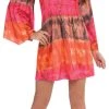 Amscan Womens Groovy 60s Hippie Women's Music Festival Dress 1 Amscan Womens Groovy 60s Hippie Women's Music Festival Dress