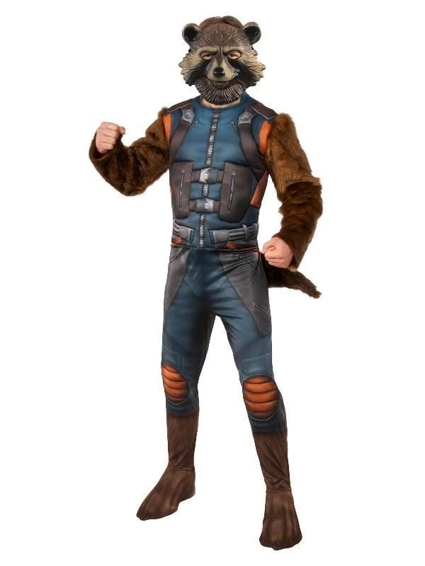 Rubies Rocket Raccoon Guardians Of The Galaxy Deluxe Adult Costume