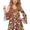 Leg Avenue Hippie Women's Starflower Hippie Fancy Dress Party Costume 1 Leg Avenue Hippie Women's Starflower Hippie Fancy Dress Party Costume