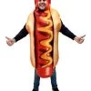 Tomfoolery Hot Dog Costume With Mustard Womens 1 Tomfoolery Hot Dog Costume With Mustard Womens