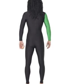 Smiffy's Jamaican Hero Winter Bobsled Team Uniform Jumpsuit Costume Mens