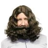 Sweidas Jesus Costume Wig & Beard Set Mens