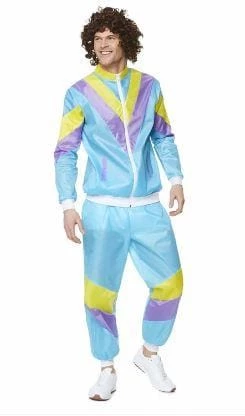 Karnival Costumes 80s Shell Suit Tracksuit Costume For Men 3 Karnival Costumes 80s Shell Suit Tracksuit Costume For Men