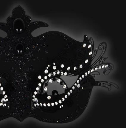 Carta Alta Extravaganza Mask For Ladies Black Deluxe Venetian Masquerade Womens 5 Carta Alta Extravaganza Mask For Ladies Black Deluxe Venetian Masquerade Womens