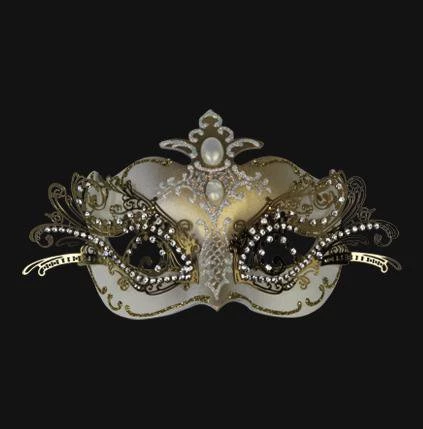 Carta Alta Extravaganza Ladies White Deluxe Mask Venetian Masquerade Womens 3 Carta Alta Extravaganza Ladies White Deluxe Mask Venetian Masquerade Womens