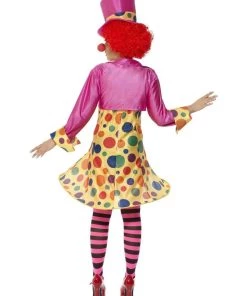Smiffys Lady Clown Costume Multi Coloured Womens