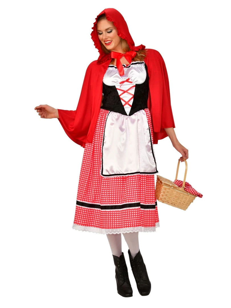 Rubies Womens Little Red Riding Hood Long Women's Fairy Tale Costume 4 Rubies Womens Little Red Riding Hood Long Women's Fairy Tale Costume