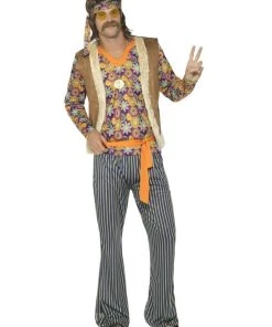 Smiffys Mens Male 60's Singer Costume Multi-Coloured
