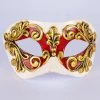 Carta Alta Masquerade White Red And Gold Mask Womens