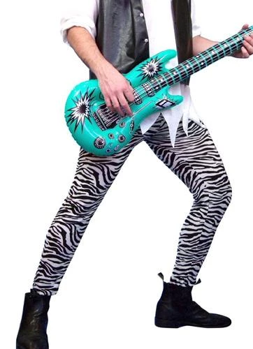 Carnival Products Mens Rocker 1980's Zebra Tights Fancy Dress Pants 3 Carnival Products Mens Rocker 1980's Zebra Tights Fancy Dress Pants
