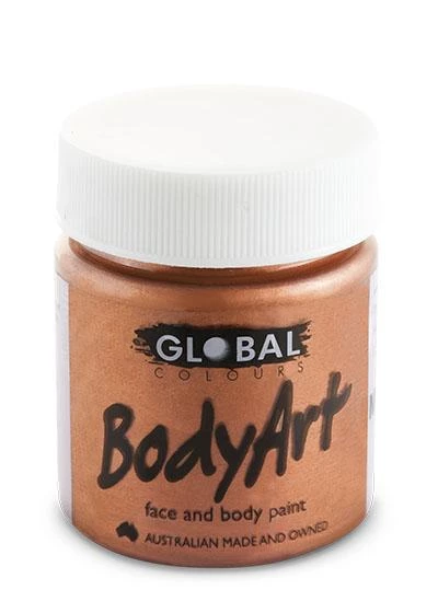Global Colours Metallic Copper Face And Body Paint Womens 4 Global Colours Metallic Copper Face And Body Paint Womens