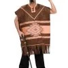 Tomfoolery Mens Mexican Poncho Brown