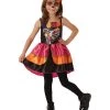 Rubie's Day Of The Dead Mexican Sugar Skull Girls Costume Kids 2 Rubie's Day Of The Dead Mexican Sugar Skull Girls Costume Kids