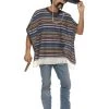 Smiffy's Poncho Mexican Men's Fiesta Bandit Costume Mens