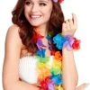 Smiffy's Hawaiian Multi-Coloured 4 Piece Lei Costume Set