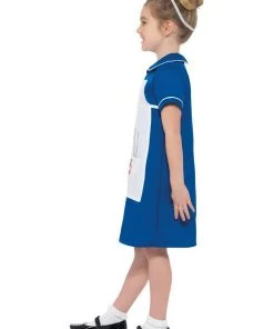 Smiffys Buy Costumes Navy Blue Girls Nurse Costume