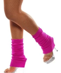 Smiffy's Neon Fluoro 80s Leg Warmers Womens