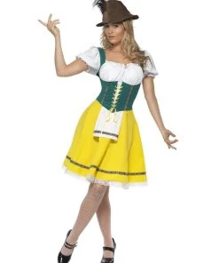 Smiffys Oktoberfest Costume Female Yellow And Green 9 Smiffys Oktoberfest Costume Female Yellow And Green