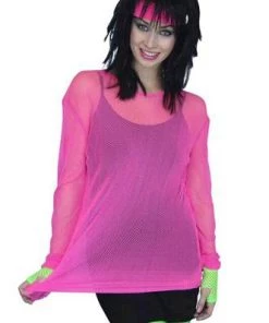Carnival Products Buy Costumes Punk Pop-star 1980's Fishnet Shirts Fancy Dress
