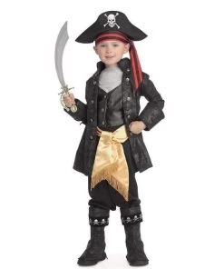 Rubies Captain Black Deluxe Costume For Boys Kids