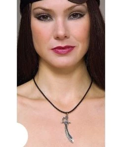 Rubies Kids Pirate Cutlass Pendant Pewter Necklace