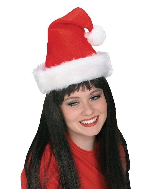Rubies Plush Santa Hat Adult Christmas Accessory 3 Rubies Plush Santa Hat Adult Christmas Accessory
