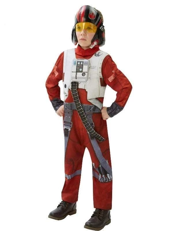 Rubies Poe X-Wing Fighter Kids Costume Star Wars 3 Rubies Poe X-Wing Fighter Kids Costume Star Wars