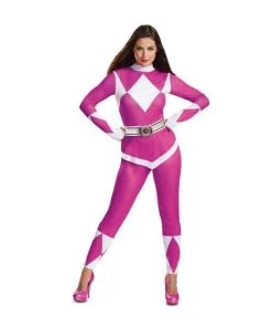 Disguise Womens Power Rangers Mighty Morphin Pink Ranger Adult Costume