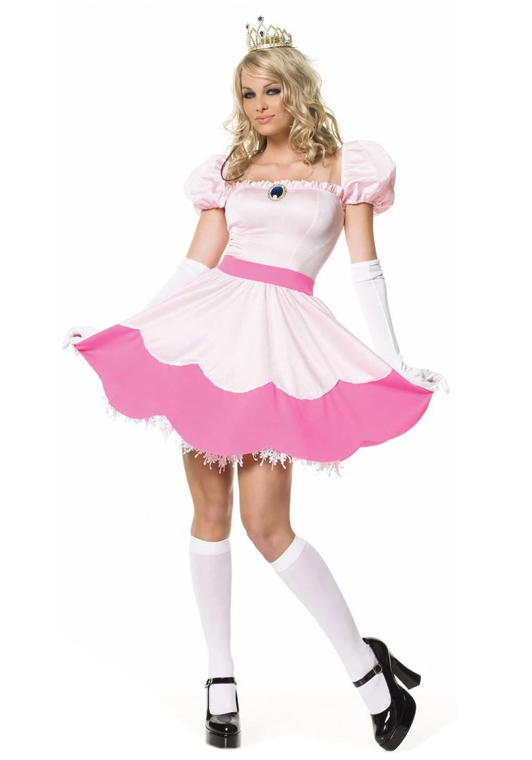 Leg Avenue Peach Princess Womens Costume Hire 3 Leg Avenue Peach Princess Womens Costume Hire
