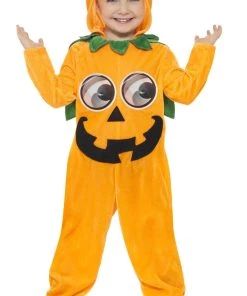 Smiffy's Pumpkin Hooded Jumpsuit Toddler Halloween Costume Kids