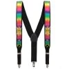 Sweidas Mardi Gras Rainbow Bling Braces Womens
