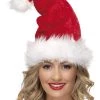 Smiffy's Buy Costumes Deluxe Santa Hat With Tinsel 1 Smiffy's Buy Costumes Deluxe Santa Hat With Tinsel