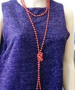 Carnival Products Womens Flapper Red 1920's Costume Beads